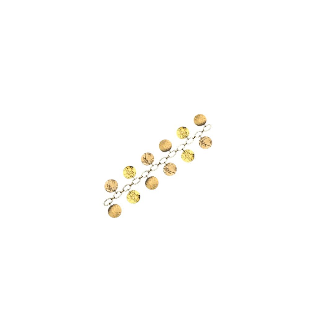 Coin Charm Bracelet