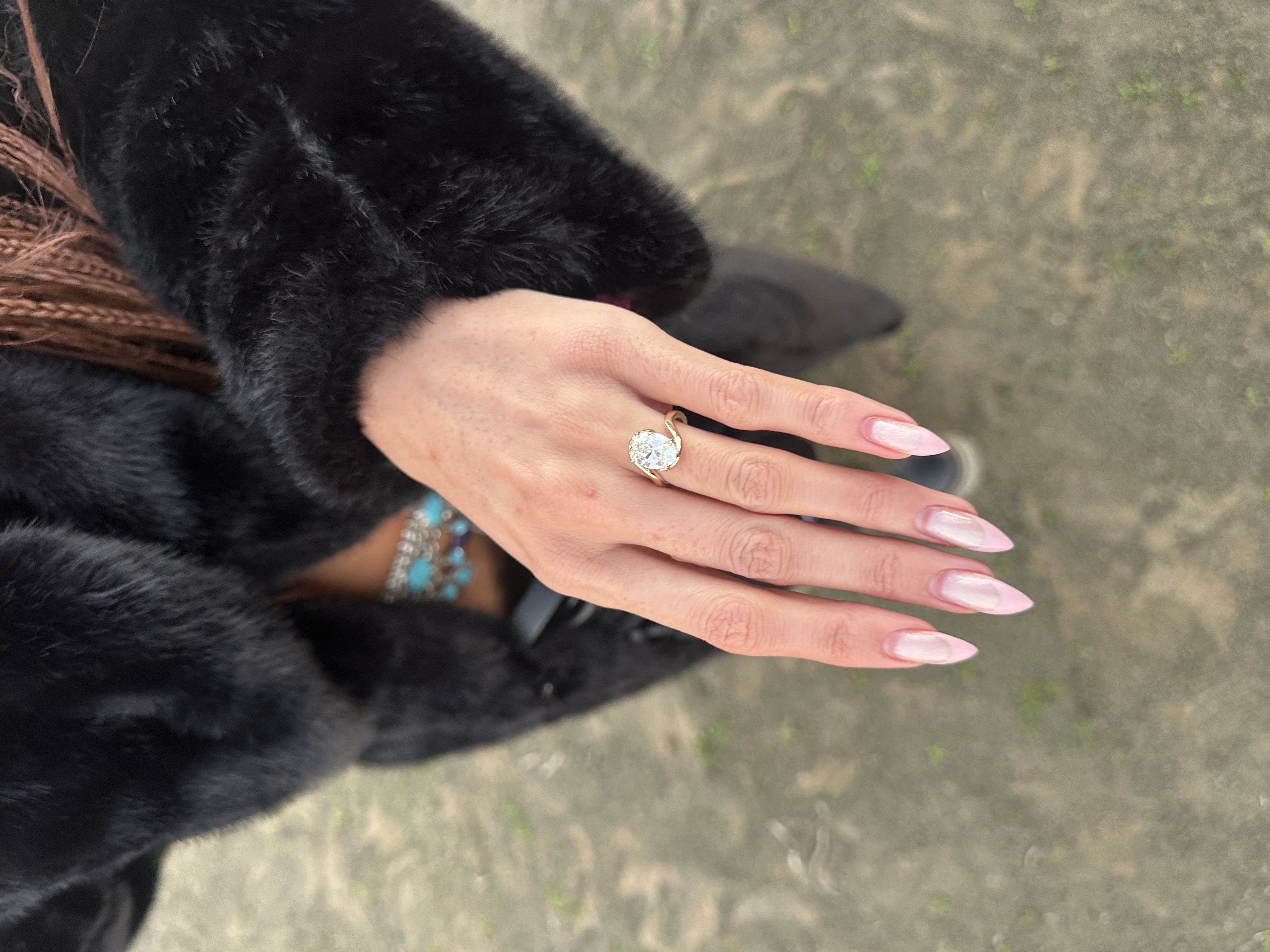 Finished ring on hand