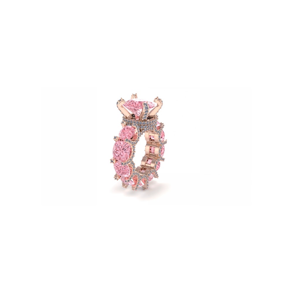 Vintage filigree colored stone ring