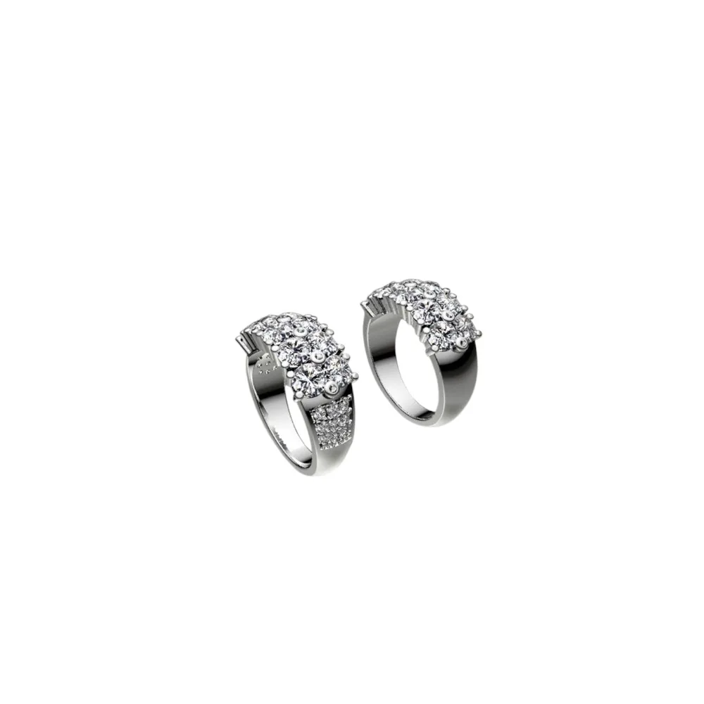 Diamond Cluster Band Set